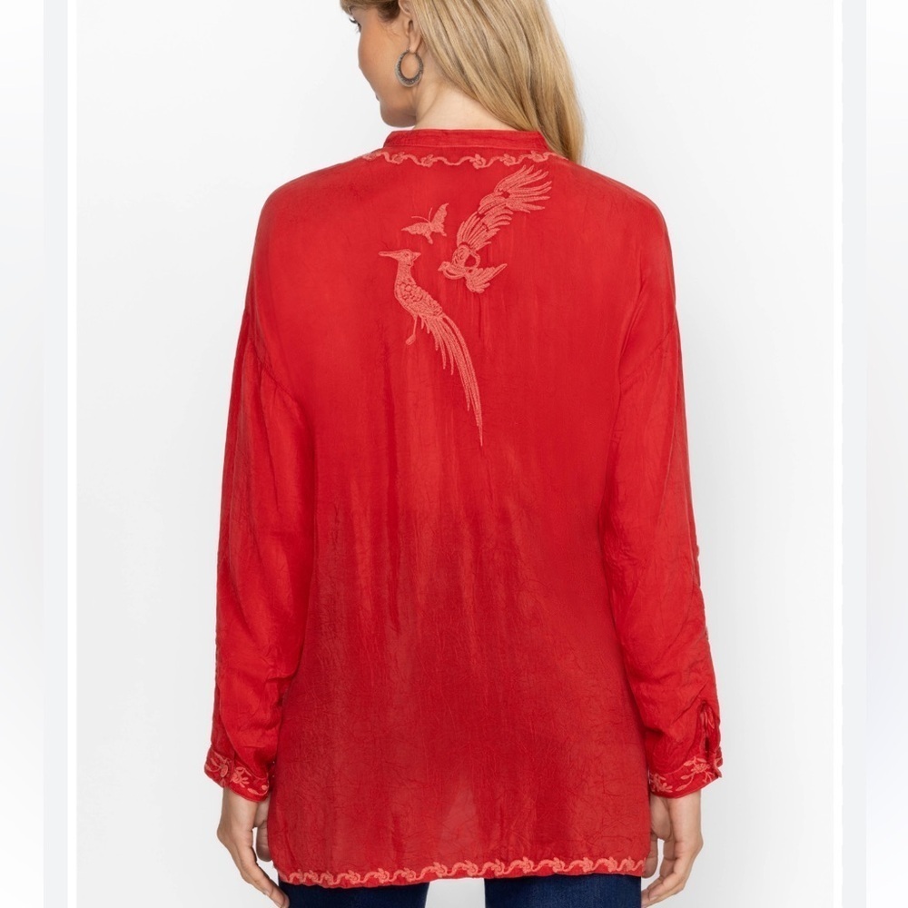 BNWT JOHNNY WAS SLIM AUDREY EMBROIDERED TUNIC - Picture 4 of 4
